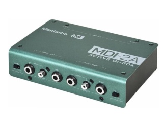 DI Box Activă Montarbo MDI-2A – 2 Canale, Jack TRS + RCA, XLR, PAD -20/-30dB, Ground Lift