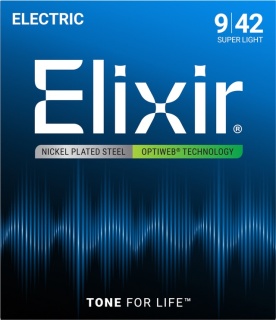 Elixir 9-42 Optiweb - Corzi Chitara Electrica