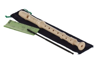 Fluier Sopran Aulos 302B Elite – Do, Sistem German, Rășină Sintetică, Fildeș, 3 Piese