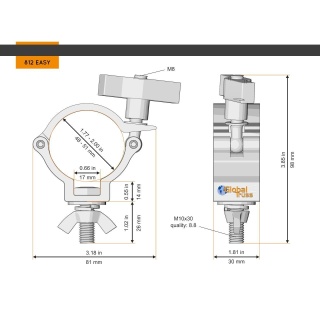 Prindere 48-51/30/100kg Global Truss 812 Easy-B - Img 2