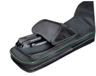 Stativ Chitară Travel König & Meyer 17550 Memphis Travel – Aluminiu Anodizat Negru, 400g, Pliat Format A4, Brațe Reglabile, Chitară Electrică și Acustică, Încape în Orice Gig Bag - Img 2
