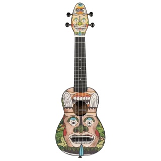Ukulele Sopran Ortega Keiki K2-TM – ABS, Design Totem, Acordor Integrat, Geantă