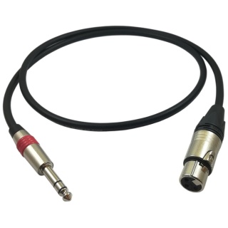 Cablu de Semnal Balansat Klotz - Neutrik XLR Mama- Jack Rosu 6,3mm