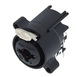 Conector Combo XLR 3 Poli Jack 6.3 mm 3 Poli Stereo De Panou Neutrik NCJ6FA-H