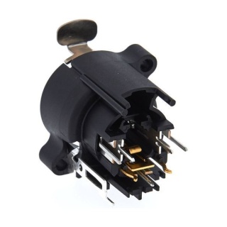 Conector Combo XLR 3 Poli Jack 6.3 mm 3 Poli Stereo De Panou Neutrik NCJ6FA-V - Img 3