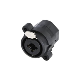 Conector Combo XLR 3 Poli Jack 6.3 mm 3 Poli Stereo De Panou Rean RCJ6FI-H