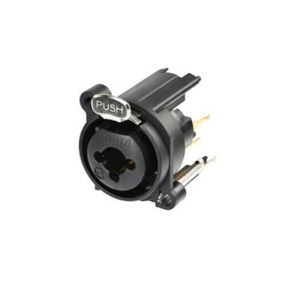 Conector Combo XLR 3 Poli Jack 6.3 mm 3 Poli Stereo De Panou Rean RCJ9FA-V