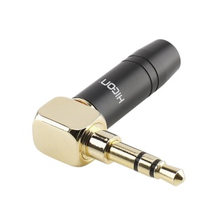 Conector Jack 3.5 mm la 90º Stereo Hicon HI-J35SA