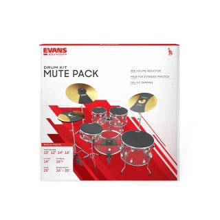Evans SoundOff Drum Kit Mute Pack Rock Set