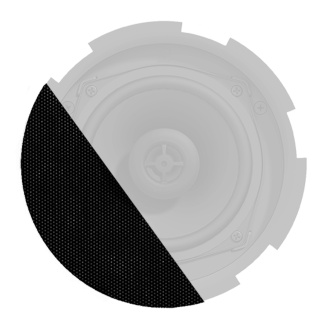 Grilă Frontală Neagră Audac GLI05/B - Pentru CIRA5 & CALI4 - Outdoor