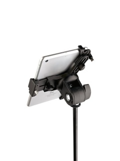 Suport tabletă K&M 19795 – Holder reglabil, montaj pe stativ 3/8″ - Img 3