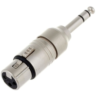 Adaptor Neutrik NA3FP XLR Mamă la Jack 6.3 mm Stereo - Img 2