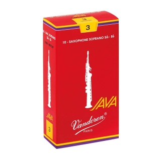 Ancii Vandoren Java Red Cut SR303R – Saxofon Sopran, Tăria 3.0, Filed Cut