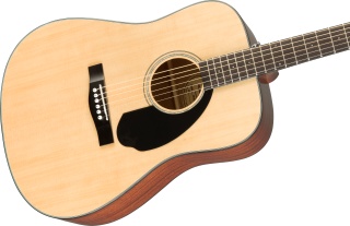 Chitară Acustică Fender CD-60S Dreadnought WN Natural – Molid Masiv, Bracing Scalloped X, Mahon - Img 2