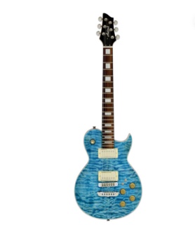 Chitară Electrică Aria Pro II PE-480 SEBL (See-Through Emerald Blue)