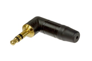 Conector Jack 3.5 mm Neutrik NTP3RC-B unghi 90° stereo