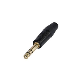 Conector Jack tata de 6.3mm cu 3 poli Rean RP3C-B