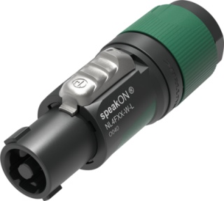 Conector speakON Neutrik NL4FXX-W-L 4 poli, 37A, profesional