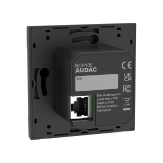 Controler de perete universal cu rețea Audac NCP105/B Negru - Img 3