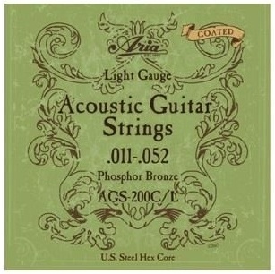Corzi chitară acustică Aria AGS-200C-L Coated Light – 12-53