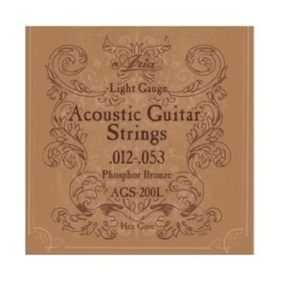 Corzi chitară acustică Aria AGS-200L Light – set corzi bronze 12-53
