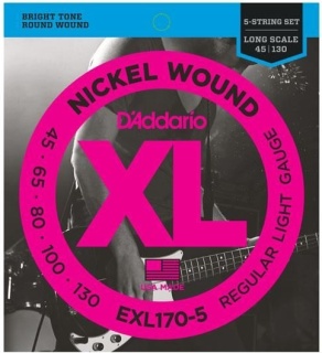 Corzi Chitara Bass - Regular Light - D'Addario EXL170-5
