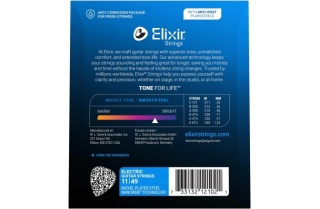 Corzi chitară electrică Elixir Nanoweb 11-49 Medium – Nickel Plated Steel - Img 2
