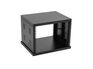 Rack Roadinger SR-19 10U – 19", Oțel Vopsit Pulbere, 50kg, 4 Roți cu Frână, Adâncime 410mm