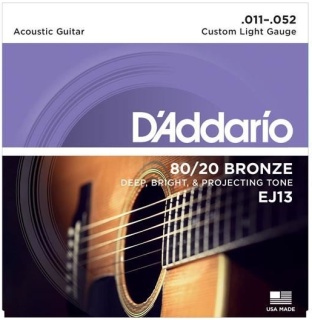 Set Corzi Chitara Acustica - Custom Light - D'Addario EJ13