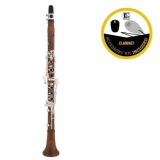 Clarinet Sib Grassi GR CL400 Bundle – Lemn de grenadilă, sistem Boehm