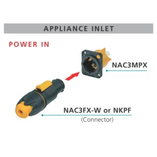 Conector PowerCON True1 Tata 16A de Panou Waterproof Neutrik NAC3MPX - Img 3