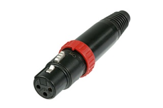 Conector XLR Neutrik NC3FXS-B mamă cu switch ON OFF negru