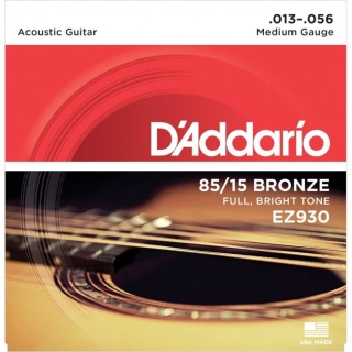 Corzi chitară acustică D’Addario EZ930 Medium – 13-56 Bronze
