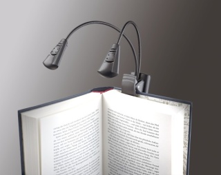Lampă LED pupitru K&M 12243 – Double LED FlexLight, iluminare partituri - Img 2