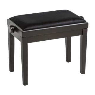 Scaun Pian Audio Stock HY-PJ023 – Reglabil, Negru Mat, Catifea Neagră