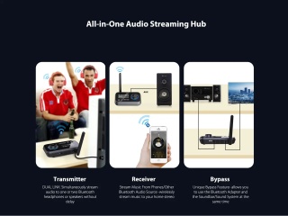 Adaptor Bluetooth 3-în-1 Omnitronic BDT-5.0 TX/RX Toslink - Img 7