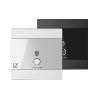Audac Panou de perete universal - intrare receptor Bluetooth - 80 x 80 mm - NEGRU - Img 1