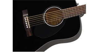 Chitară Acustică Fender CD-60S Dreadnought WN Black – Molid Masiv, Mahon, Tastieră Nuc - Img 5