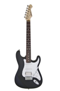 Chitară Electrică Aria Pro II STG-004 BK (Black) - Configurație HSS & Coil-Tap
