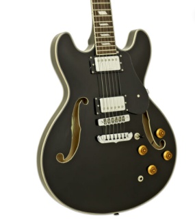 Chitară Electrică Semi-Hollow Aria Pro II TA-Classic BK (Black) - Img 3