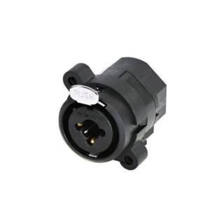 Conector Combo XLR 3 Poli Jack 6.3 mm 3 Poli Stereo De Panou Rean RCJ10FI-V
