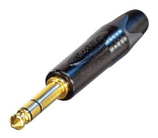 Jack 6.3 mm Neutrik NP3X-B aurit