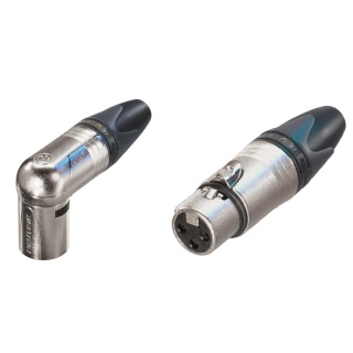 Pereche Conectori XLR Mama/Tata 90° Neutrik NC3MRX + NC3FXX