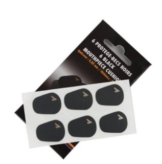 Plasturi Protecție Muștiuc Vandoren VMCX6+ – Saxofon Alto/Clarinet, 0.8mm, Negru, Set 6 buc.
