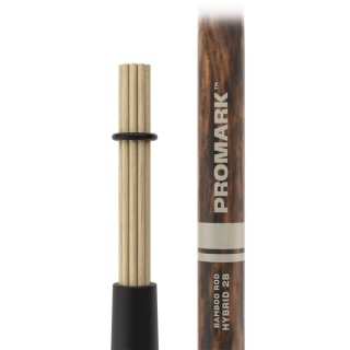 Roduri pentru Tobe ProMark Hybrid Rods Bamboo 2B PMHRB – Bamboo, FireGrain, Volum Redus - Img 3