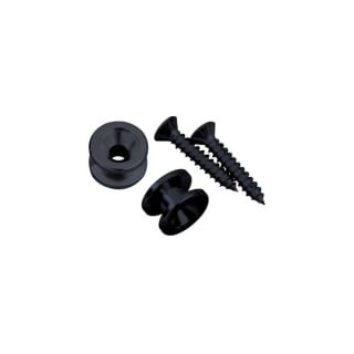 Set butoane pentru curea D’Addario PWEP102 Black – strap buttons pentru chitară și bass