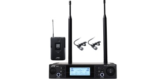 Sistem Wireless JTS G-2 / G-2TB + CM-501×2 – Bodypack, 2 Lavaliare, DSP, Supresia Howling, 80m