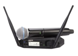 Sistem Wireless Vocal Shure GLXD24+/BETA58 Z4 – Dual Band 2.4/5.8 GHz, GLXD2+ + GLXD4+, BETA58A
