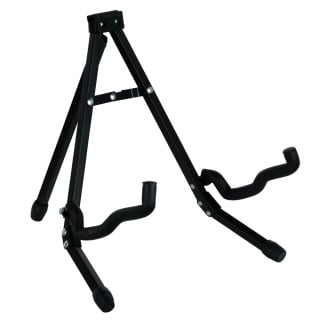 Suport Chitară Ortega OPGS-2BK Portable Stands – Aliaj Aluminiu, Pliabil, Negru, Chitare Clasice/Acustice/Electrice