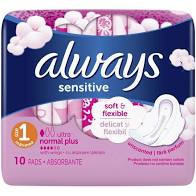 Absorbante Always Ultra Sensitive Normal, 10 buc
